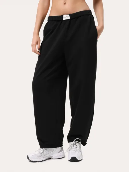 Fekete hétköznapi baggy melegítőnadrág